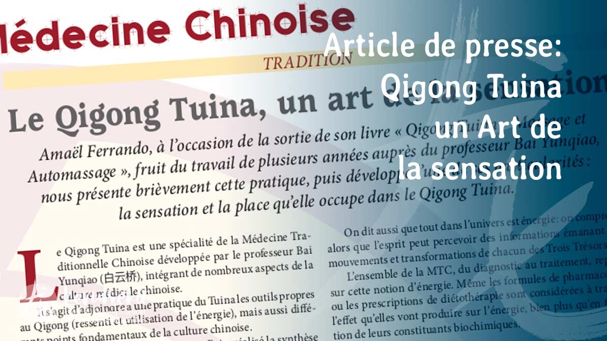 Article de presse Qigong Tuina
